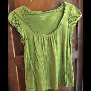 Women green top